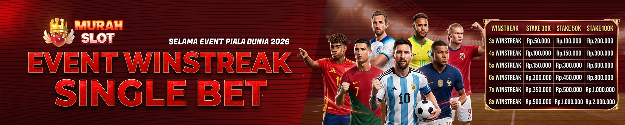 EVENT WINSTREAK SINGLE BET MURAHSLOT